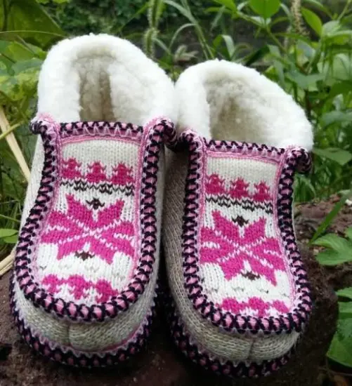 High Quality Hand Woven Boots Slipper Knit Shoes