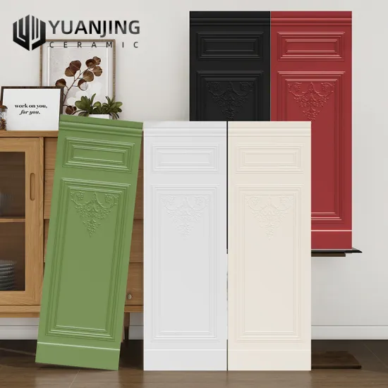 French Style 400x1200 Ceramic Tiles: bathroom and living room wall skirts with antique, matte relief porcelain design