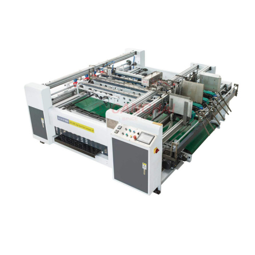 Manual 2pcs paper board carton gluing machine