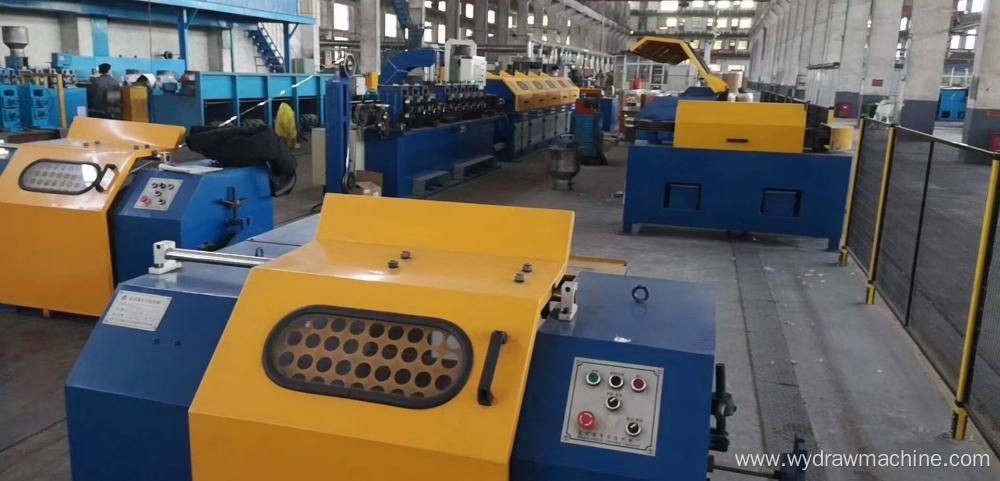 production line of seamless flux cored wires chart