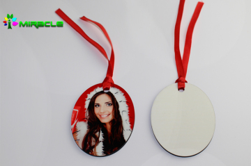 Sublimation printing MDF Wooden Christmas Hanging Ornaments