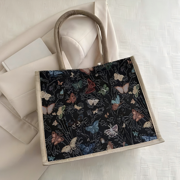 女性用の大容量キャンバストートバッグ Large-capacity canvas tote bag for ladies