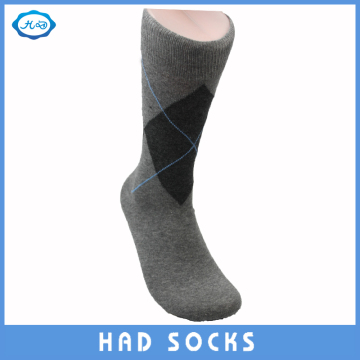 Men Classic Design Heather Grey Custom Cotton Dress Socks