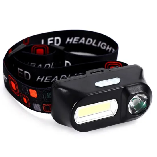 Smart Induction LED Headlamp - Type-C USB Rechargeable Red Light SOS Fishing Head Light