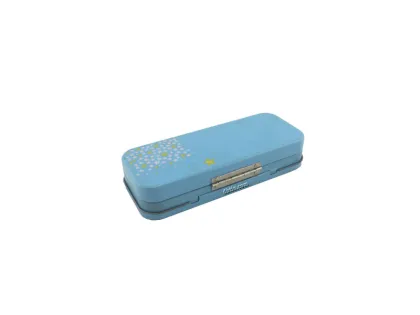 pencil case, pencil box, tin stationery case
