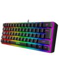 Rosa leuchten ruhige mechanische Gaming -Tastatur