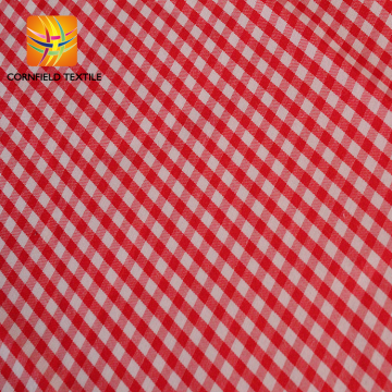 elegante camisa xadrez 65 poliéster 35 tecido de algodão