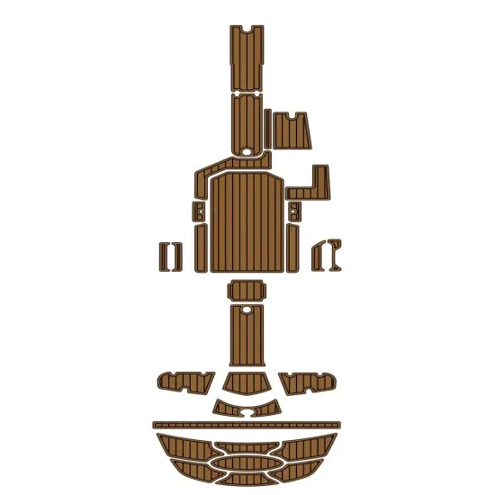 2009 Nautique 230 Teak Deck Floor Mat with Adhesive