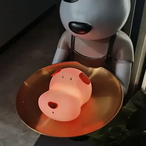 Очаровательный силиконовый ночной свет с красочным таймером