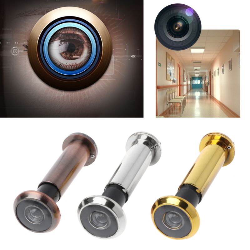 2019 New 220 Degree Wide Viewing Angle Door Viewer Privacy Cover Security Door Eye Viewer Hardware