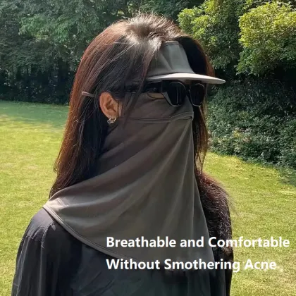 Summer Full Face Sunscreen Mask for UV Protection