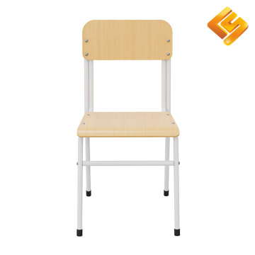 Стильный студенческий стул из белой стали и дерева