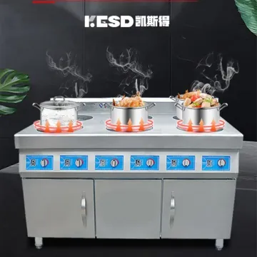 Commercial Use Cooking Stove Electric Induction Cooker Wide Steel Restaurant Cabinet-Style Hob Stovetop
