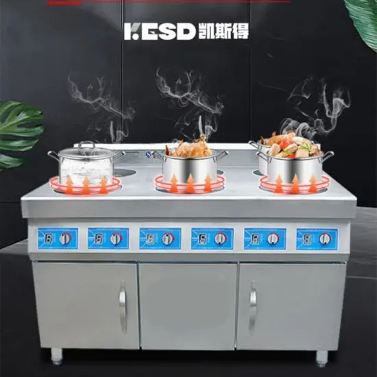 Commercial Use Cooking Stove Electric Induction Cooker Wide Steel Restaurant Cabinet-Style Hob Stovetop