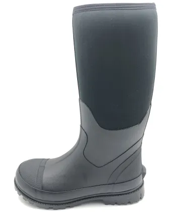 Rubber Boots with Steel Shank, Mens Hunting Boots, Warm 6mm Neoprene Waterproof Work Boots for Farming, Gardening, Fishing