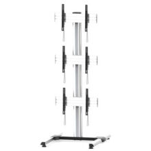 Triple screens modular vedio wall stand with steady feet base