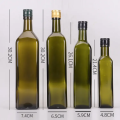 Зеленая квадратная форма витрин оливкового масла стеклянная бутылка