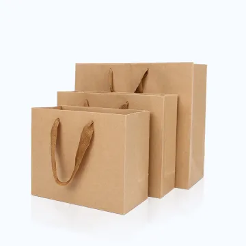 Cheap kraft costume paper gift shoppping bags