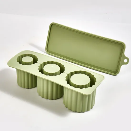 Silicone 3 Hollow Cylinder Ice Mold