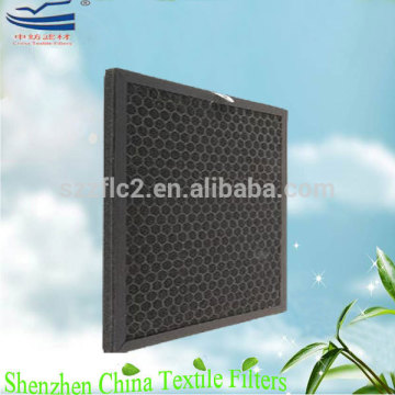 Active carbon deodorization air filter media