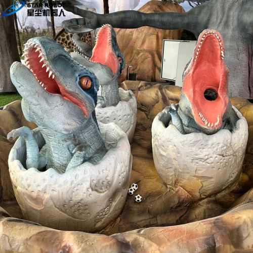 Permainan lemparan bola bermain bola dengan velociraptor