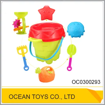 Plastic beach bucket sand castle molds toy OC0300293