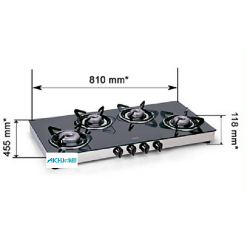 Cooktop a gás GLP vidro 4 queimadores Glen