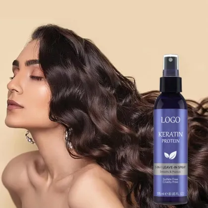 Customized Logo Professional Protein Hair Treatment Moisturizing Leave-In Spray for Dry, Damaged Hair