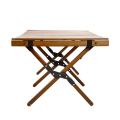 Petite table de camping en bois pliant portable en plein air