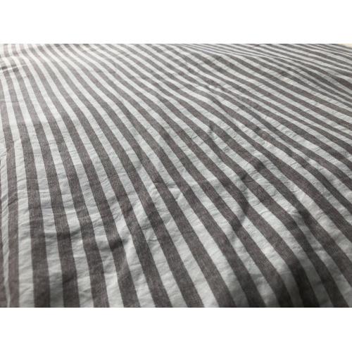 polyester cationic  Stripe fabric for bedsheet