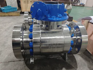 ISO14313 DN100 PN250 Stainless Steel Trunnion Ball Valve