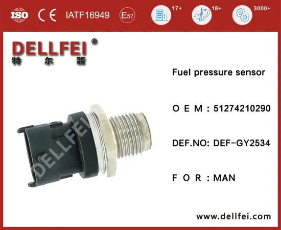 Common Rail Fuel Pressure Sensor 51274210290 for MAN