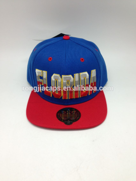 Custom 100% acrylic camo flat brim cap