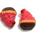 Artificial Cute Cupcake Shaped Resin Cabochon Flat Back Kitchen Fridge Decor Beads Spacer Handmade Craft Ornaments