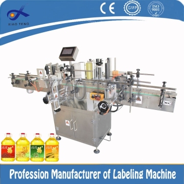 Auto labeling machine labels for olive oil bottles