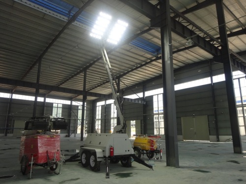 LED Hydraulic Mobile Lighting Tower