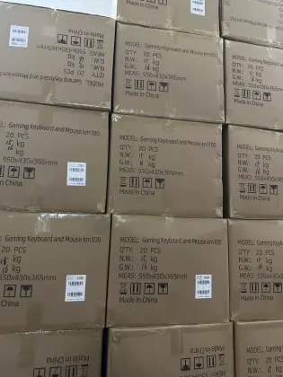 HP KM100 Wired Keyboard and Mouse Set - LED Waterproof Combo for Desktop and Laptop