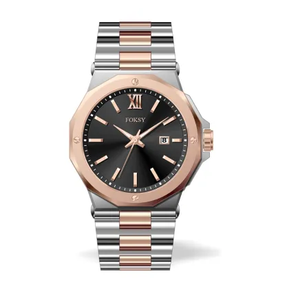 New Foksy Stainless steel Couple Watch 2018