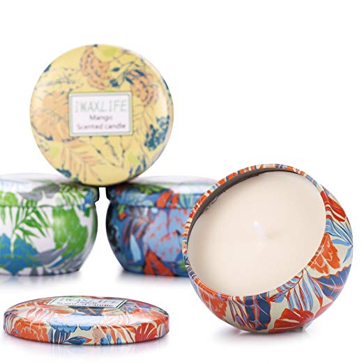 Custom Scented Soy Wax Incense Travel Tin Candles