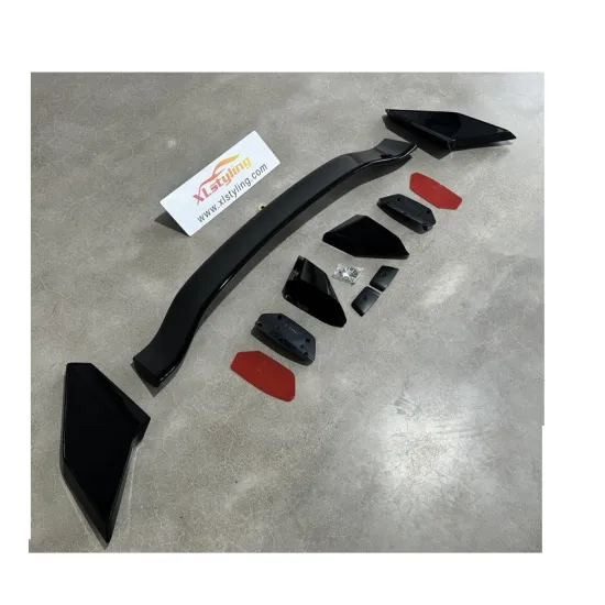 Glossy Black Exterior Bodykit and Rear Spoiler for Honda Civic