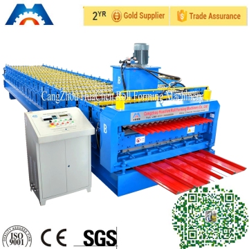 18 rollers corrugated metal roof sheet making machine auto control
