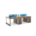 2 Person Workstation Desk modern high quality office workstation for 2 person Manufactory