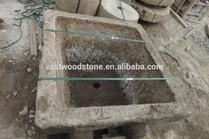 square stone planter ancient stone flower pot landscpaing