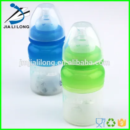 Hot sale bpa free silicone squeeze bottle born free baby bottles