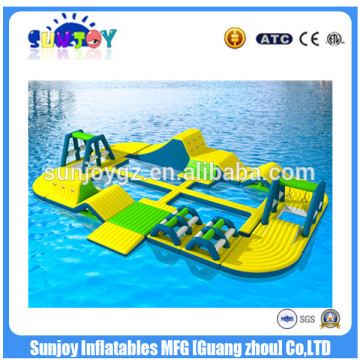 2016 Sunjoy hot sale new design gaint funny inflatable water toys water sports combination for sale