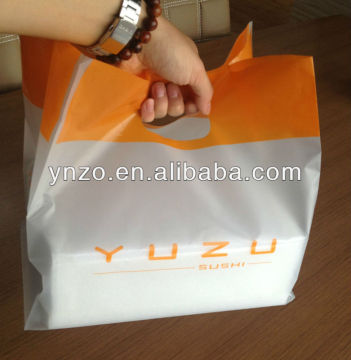 Clear plastic bags with handles--Die cut bag