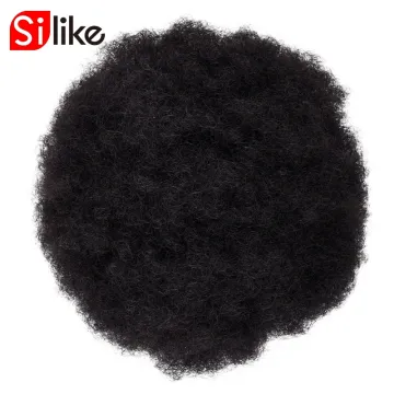 Kinky Curly Synthetic Hair Updo Chignon Bun Hair Piece  Afro Kinky chignon hair pieces bun 8inch Afro Puff Drawstring Ponytail