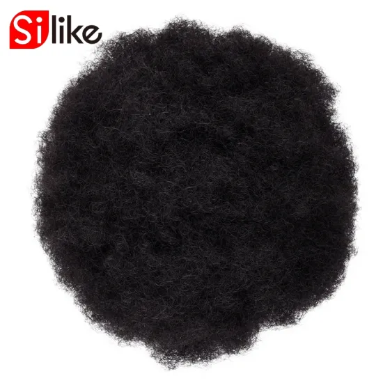 Kinky Curly Synthetic Hair Updo Chignon Bun Hair Piece  Afro Kinky chignon hair pieces bun 8inch Afro Puff Drawstring Ponytail