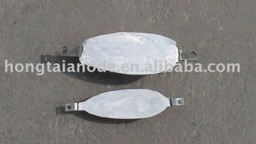 Aluminum anodes for ships