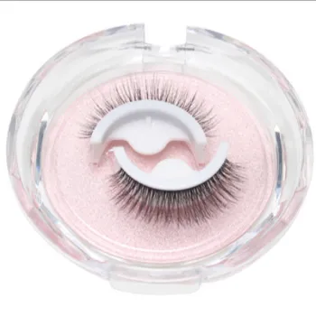 Private Label Reusable Self Adhesive Silk Faux Mink Strip Eyelashes